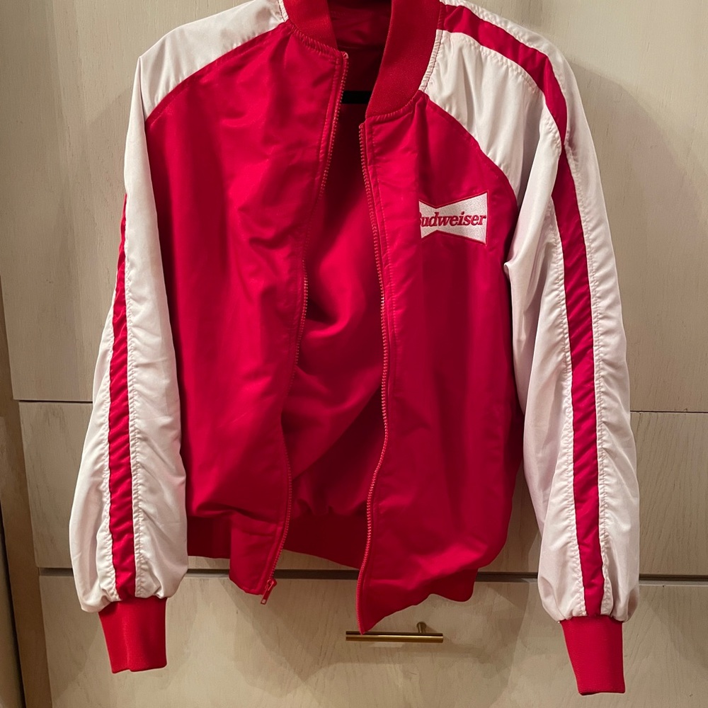 Budweiser Red and White Saxon Jacket